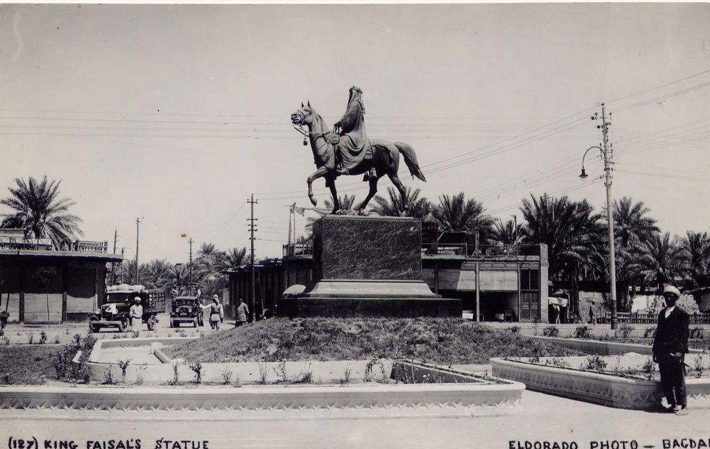 King Faisal's Statue circa 1930 by Capt Hook