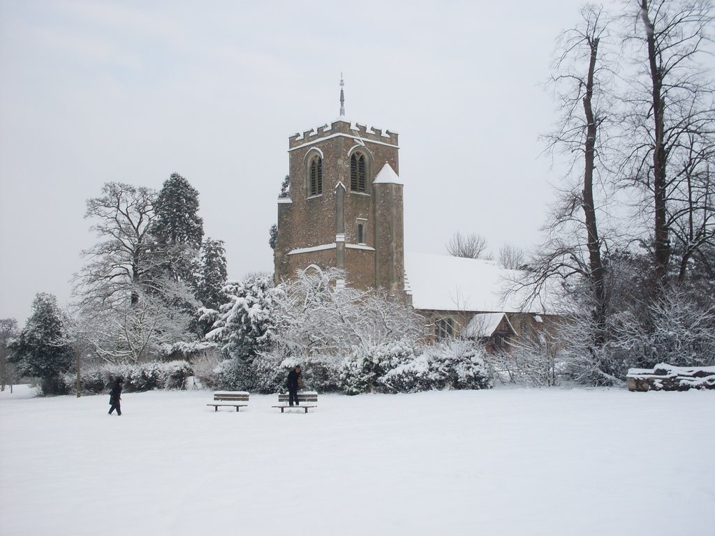 St Mary at Latton, Harlow, 2nd Feb 09 by chris p bacon