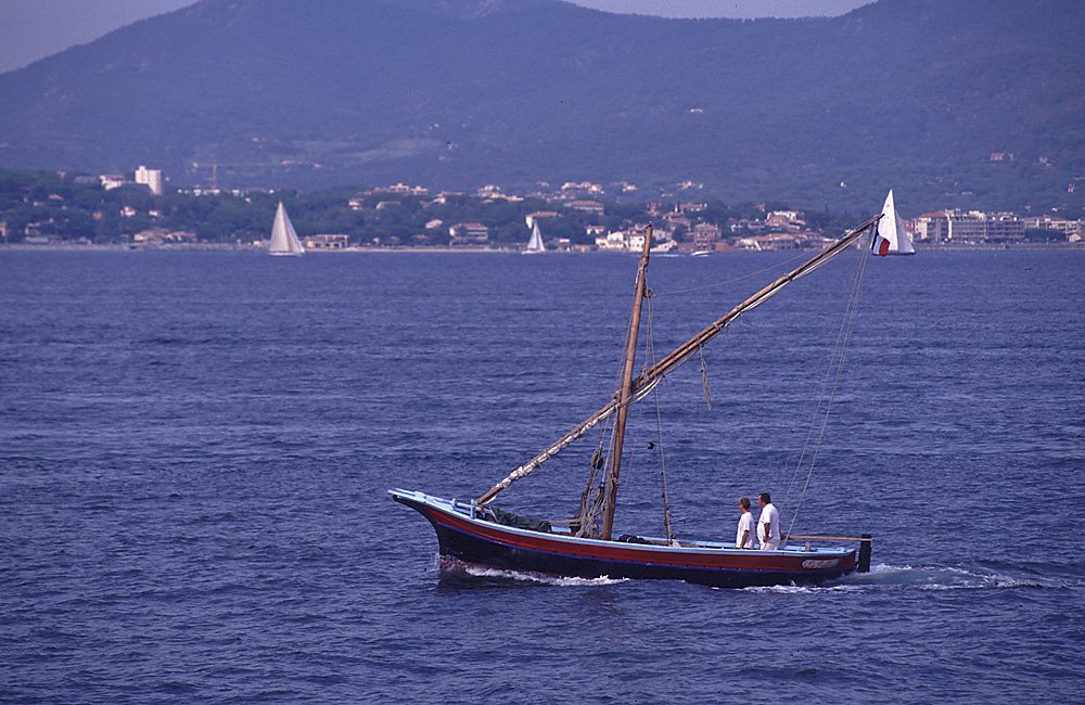 Boat outside Saint-Tropez by David Thyberg