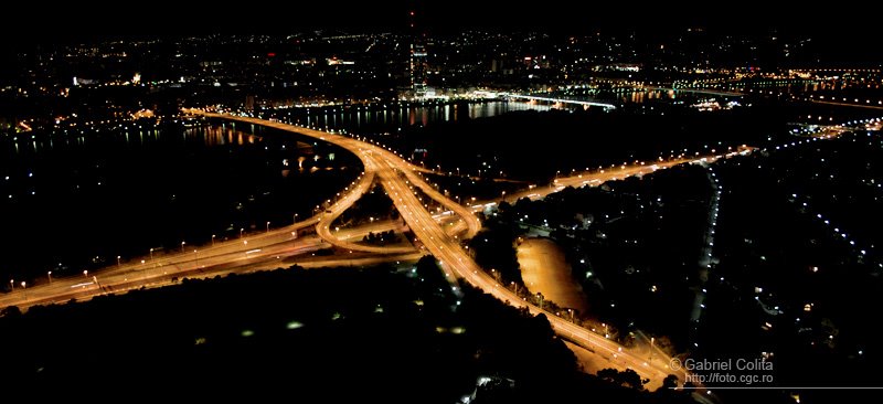 View from Donau Tower by GabrielCol