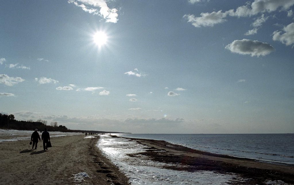 La plage en hiver - Jurmala by Patrick (JM) Perrier