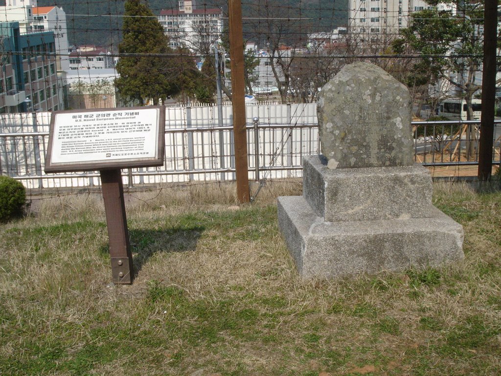 Memorial to the US Naval Surgeon LT Martin killed in the UN POW camp riots by nholt769