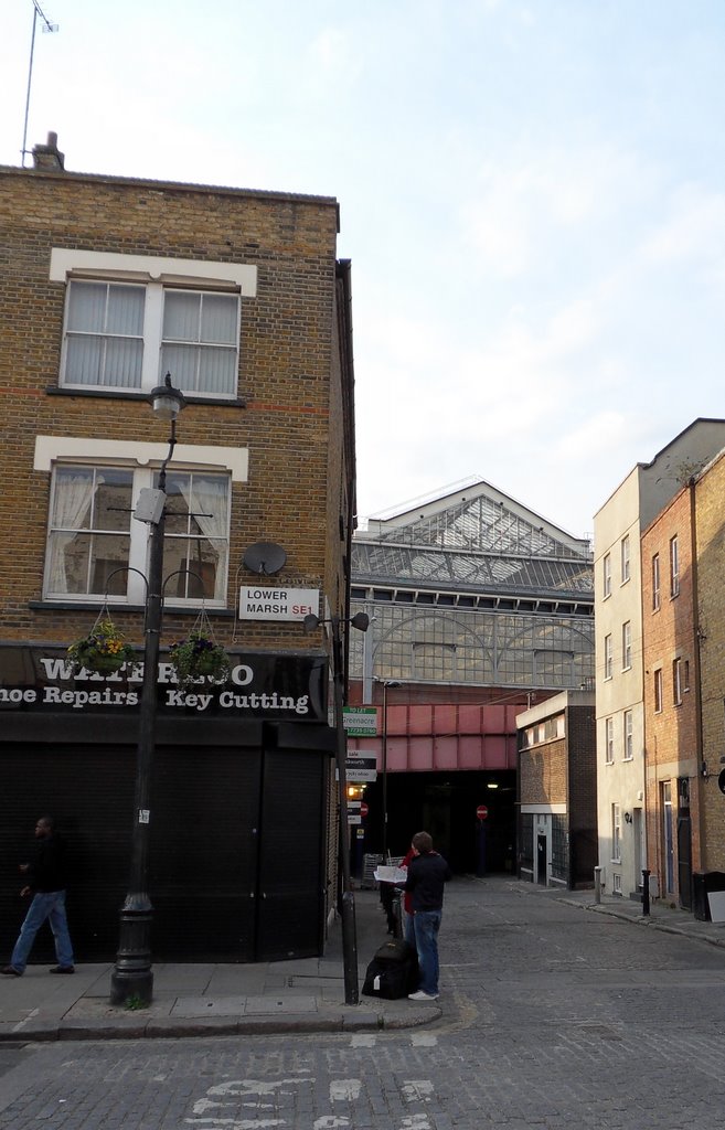 Looking along Lancelot Street to Waterloo Station by MisterCormorant