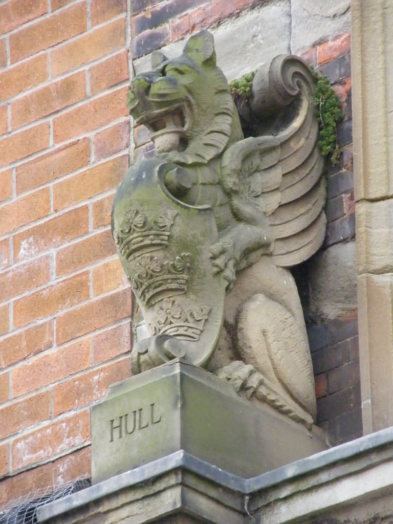 Gryphon on library ,Bridlington by William Braquemard