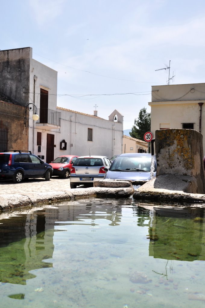 Scopello, the fountain in the square by Mauro - Sicilia