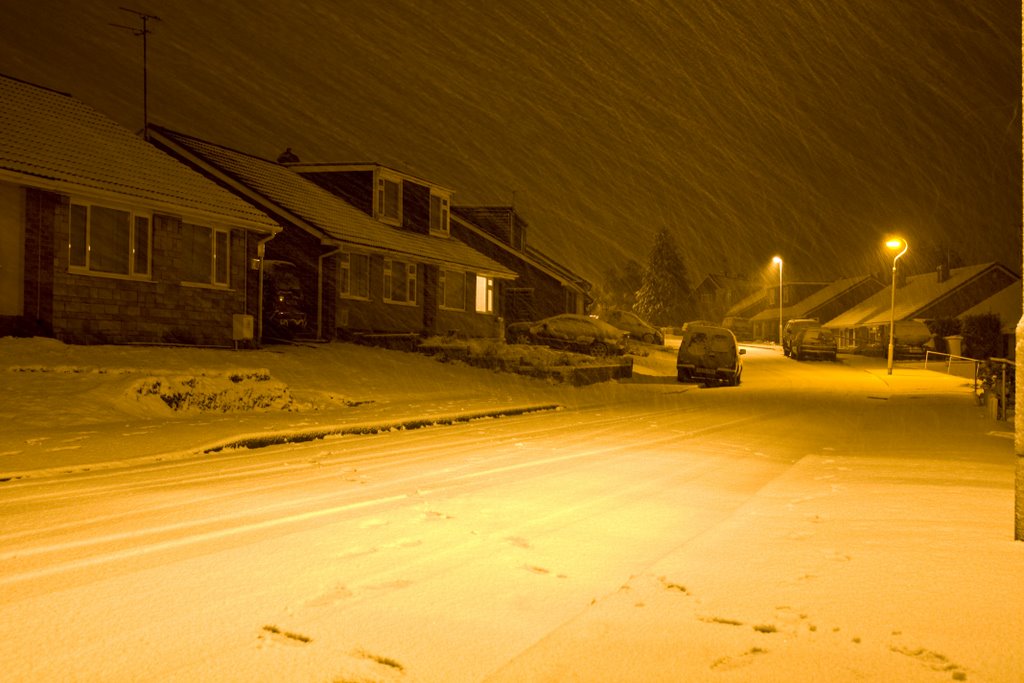 Snow Over Tuffley by Graham Cook