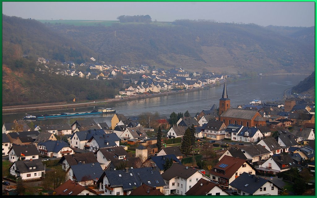 Alken and Kobern at the river Mosel, Germany by Hans J.S.C. Jongstra