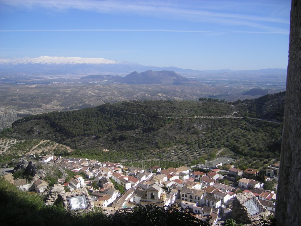 Moclin,Mirador,Sierra Nevada, desde el Castillo by chavallito