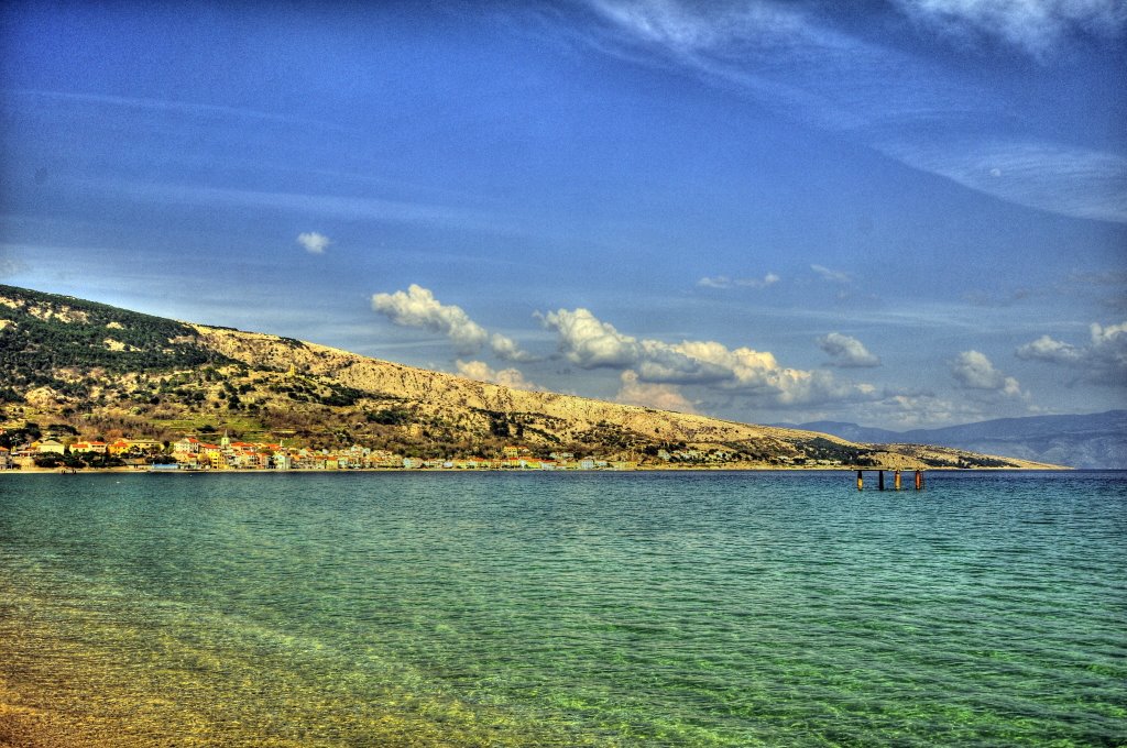 Panoramic view of Baska beach- HDR (by Thiago) by slo_thiago