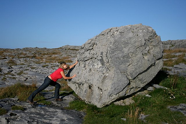 Big stone in Co.Clare a faw miles away form Cliffs of Moher by Bujewski