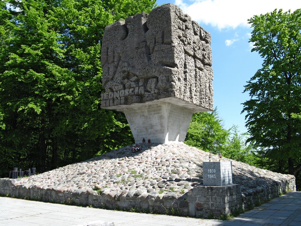 Brodnica Górna, Złota Góra, pomnik by Arkadiusz R. Bujak