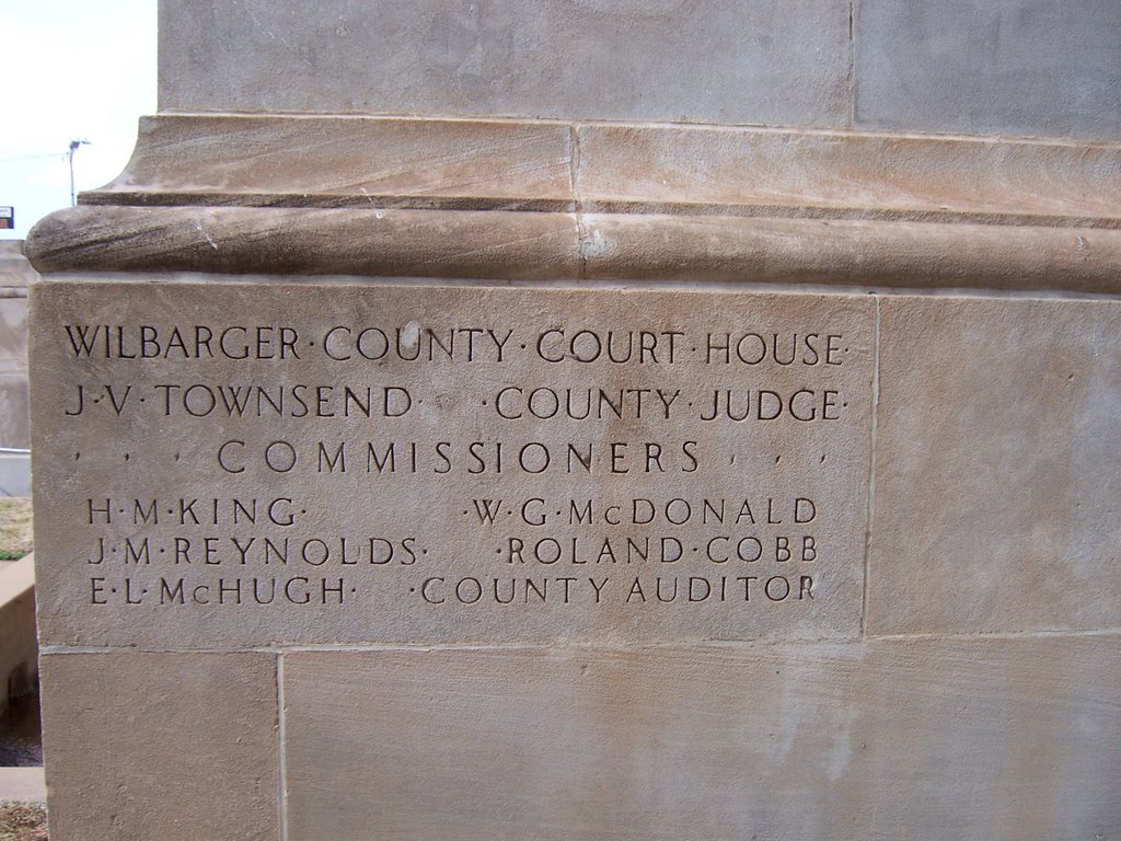 Courthouse Conerstone Side 1 by terrygaston