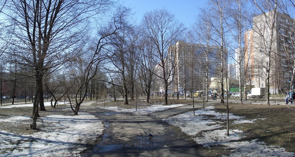 Москва. Весна на Черноморском бульваре. №1 Russia, Moscow, spring on the Chernomorsky blv. by Dmitry NIKOLAEV