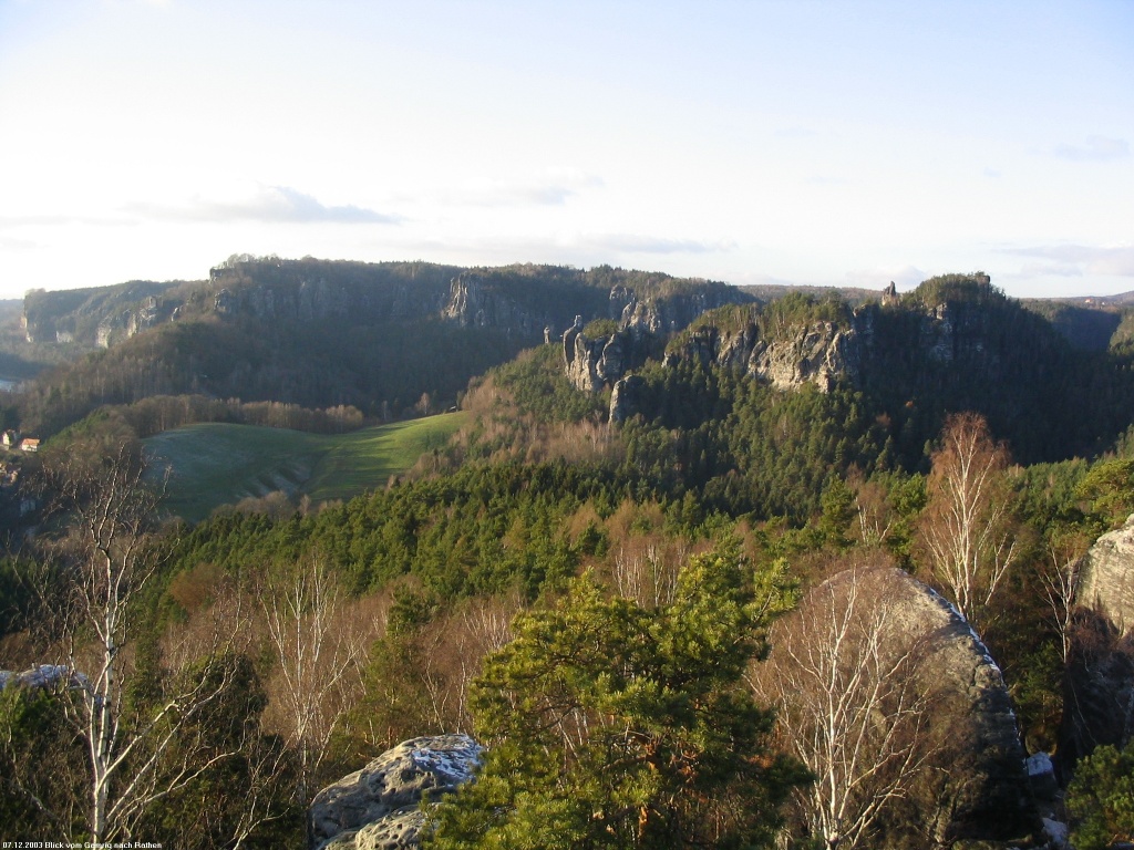 Blick vom Gamrig zur Bastei by rolf boehm