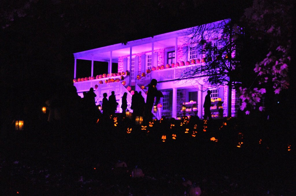 Jack 'o lantern blaze of torches, Van Cortland Manor, NY by JOFO Rupchini