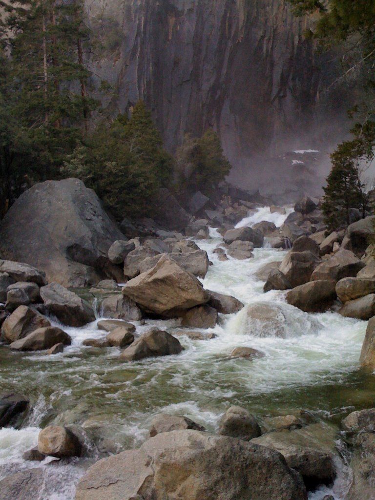 Below yosemite falls by John Gilbert