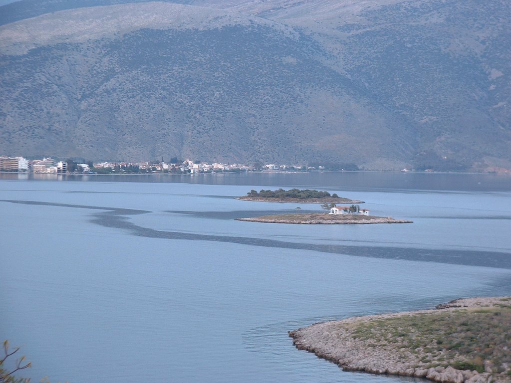 View of Itea's bay on a calm evening by eustace