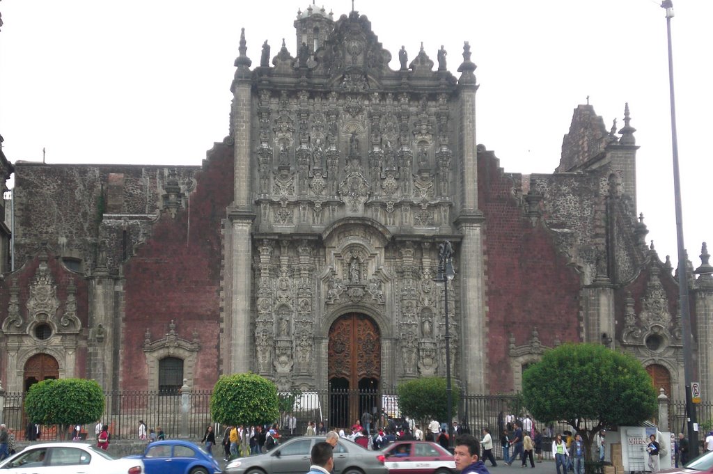 Parte de la fachada de la Catedral Metropolitana de México by La Pavana