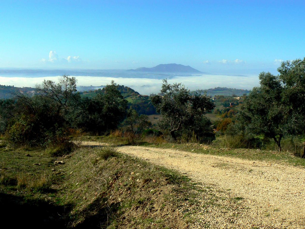 Monte Soratte dai Casoni di Bocchignano by Nekr