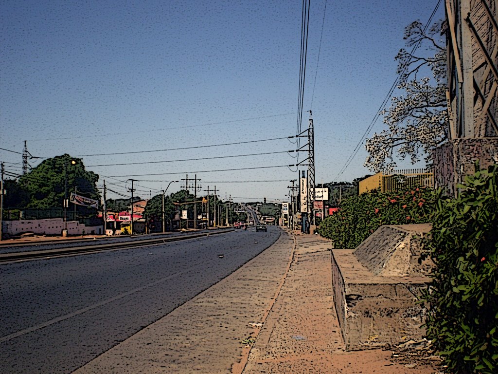 Acceso Sur, barrio Tres Bocas by edgar-alegre