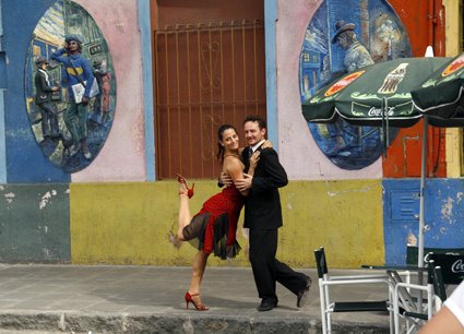 Boca Caminito Tango Dancers by aloooha