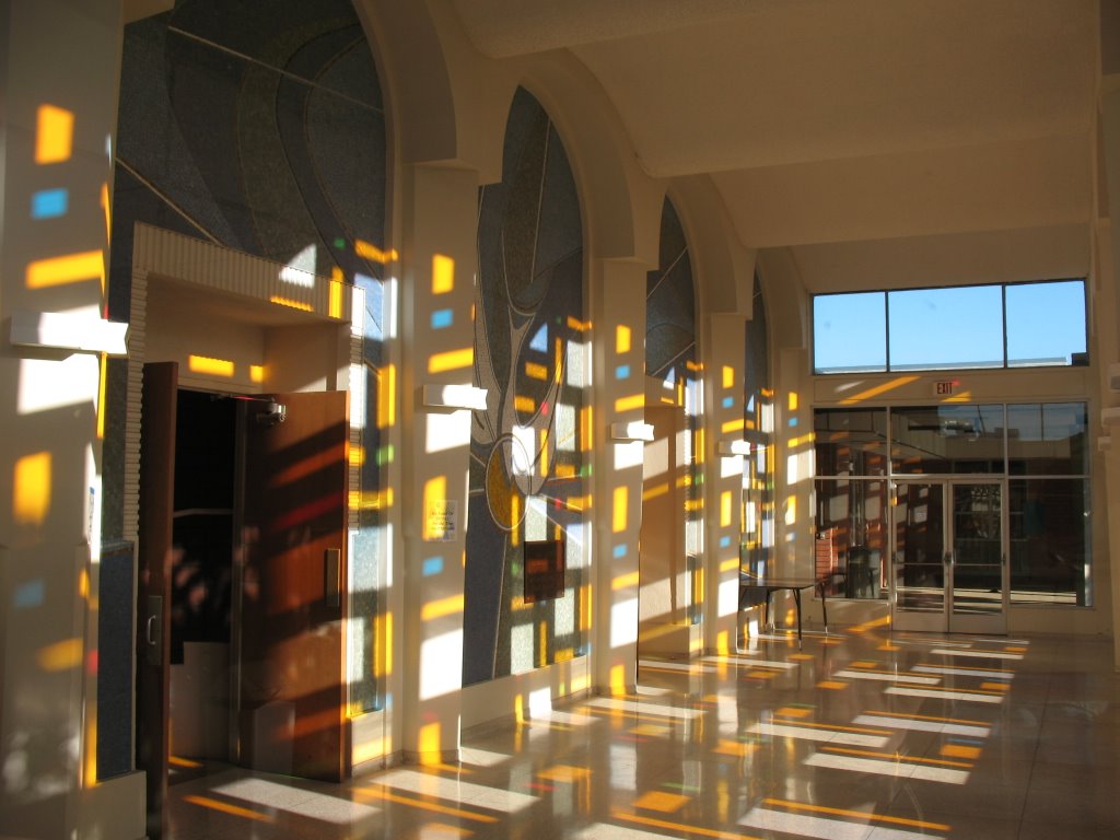 Marywood- Colorful Morning in the Auditorium Foyer at Marywood by Thorium.handler