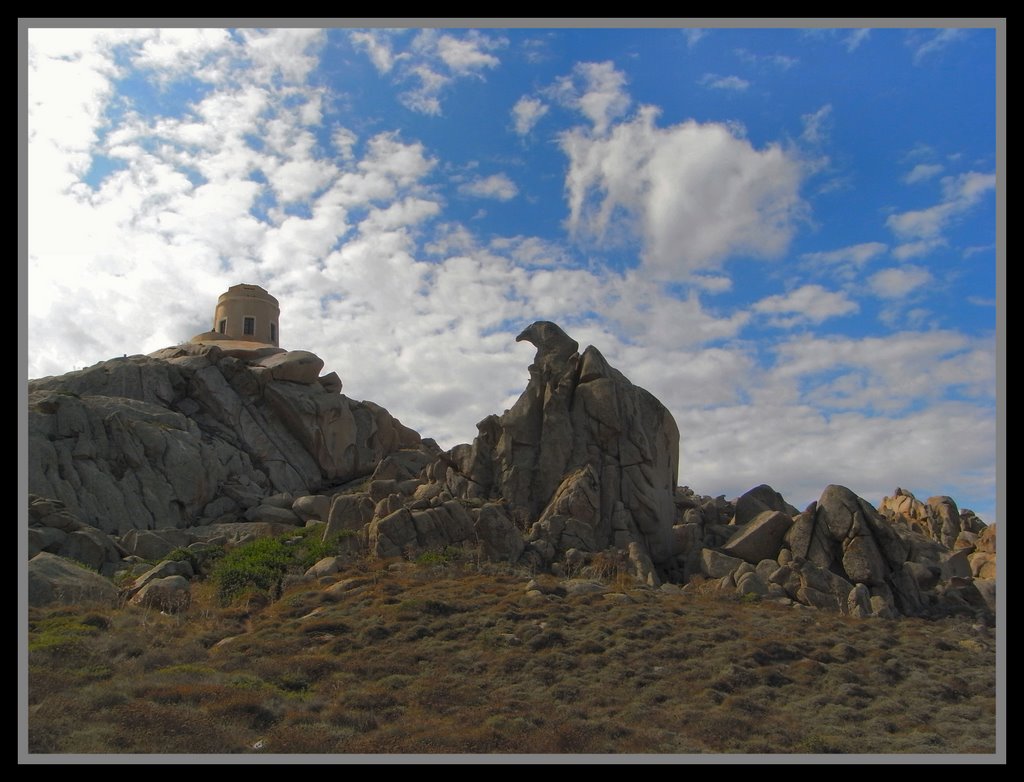 Der Adler (the eagle, l'aquila) Capo Testa, Sardinien by Theo Loebig