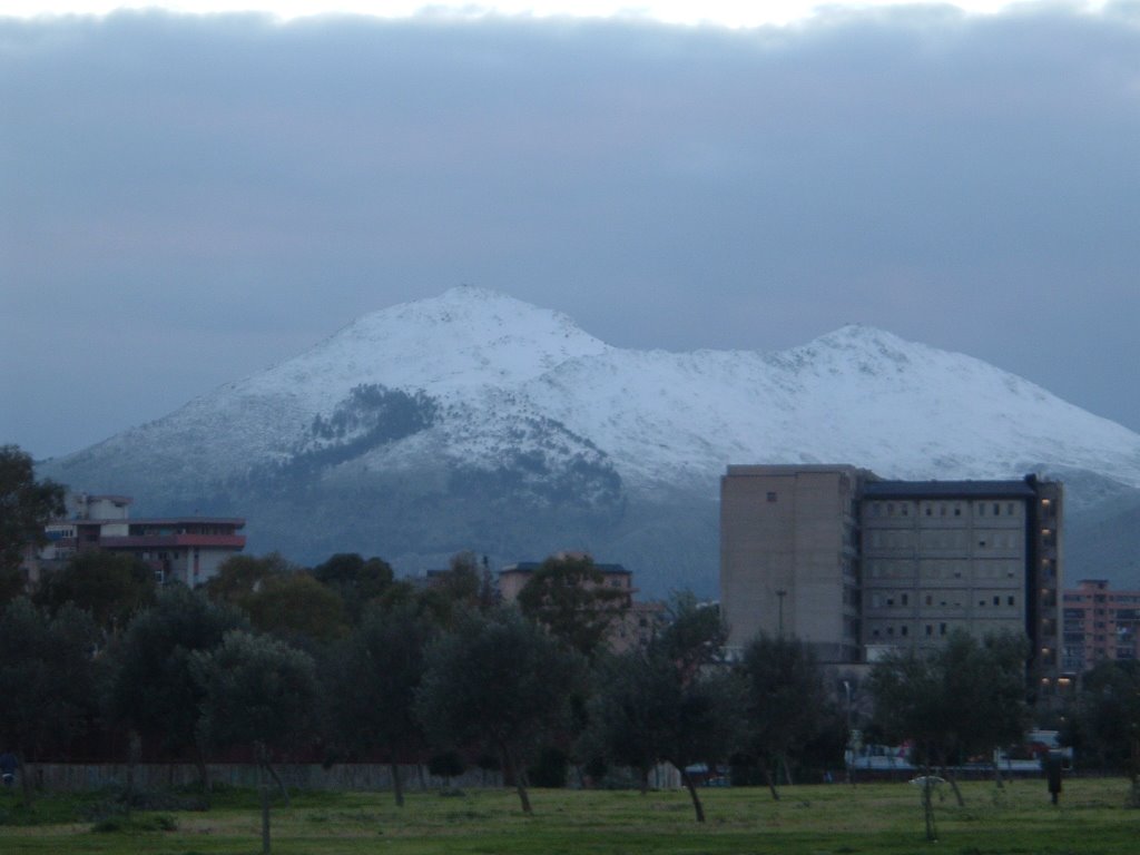 Monte cuccio innevato (dalla favorita) by μιρζα mirza