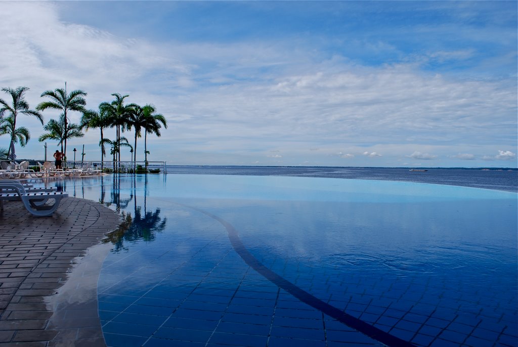 What is more beautiful, the pool or the river? by Cal Tedde