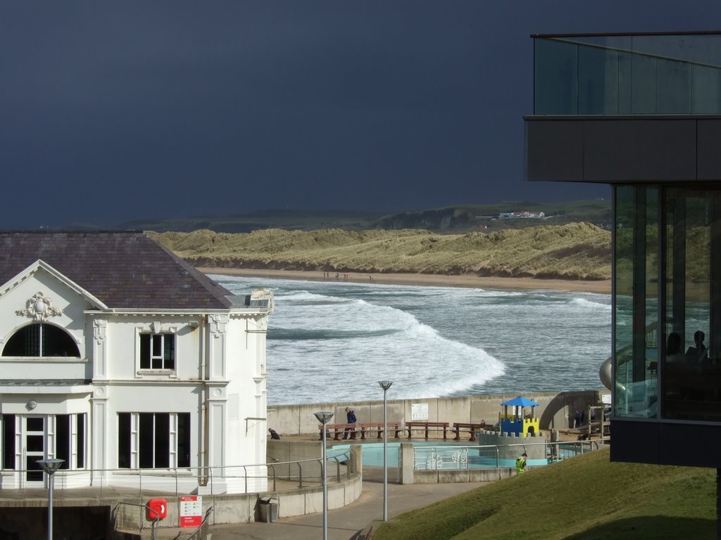 Stormy day at Portrush by M.Curran