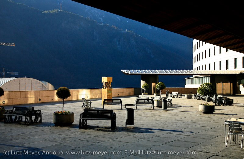 Hospital balcony, Escaldes, Andorra by Lutz Meyer