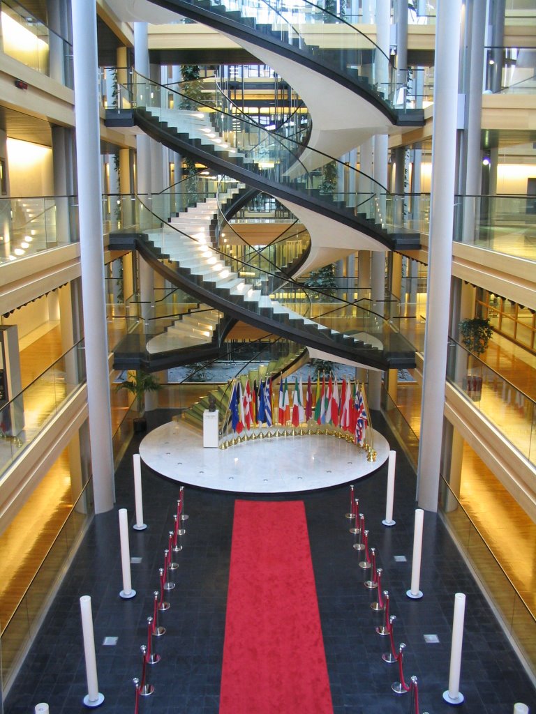 The hall of the EU Parliament by Nemes Attila