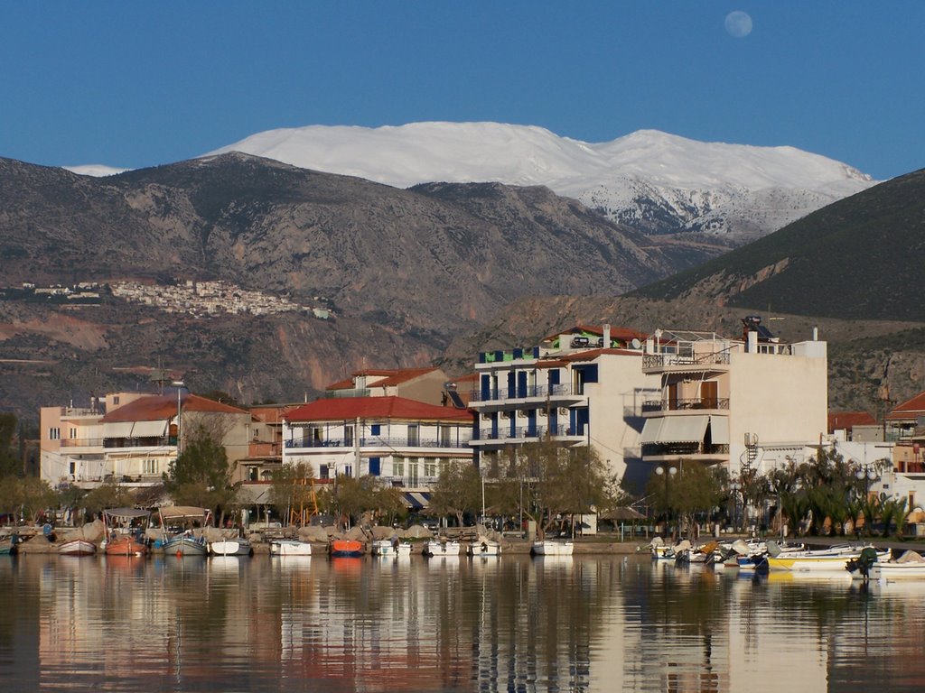 View of Mt. Parnassus from fishermen marina by eustace