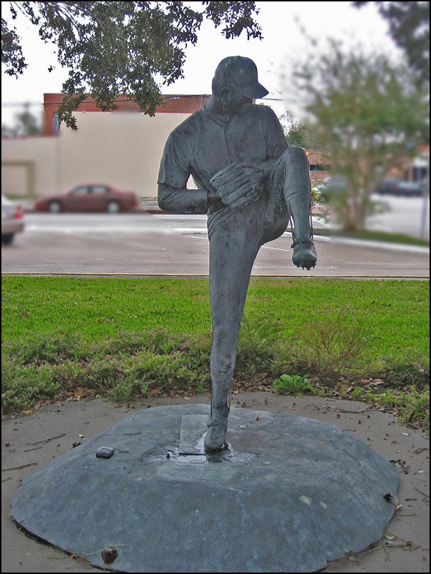 Bronze Statue of Nolan Ryan, Hometown Hero of Alvin, Texas by i_am_jim