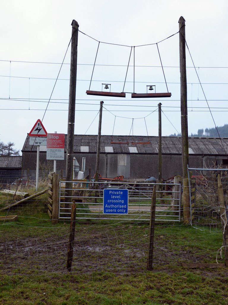 Dunrod Farm level crossing by Tam Nugent