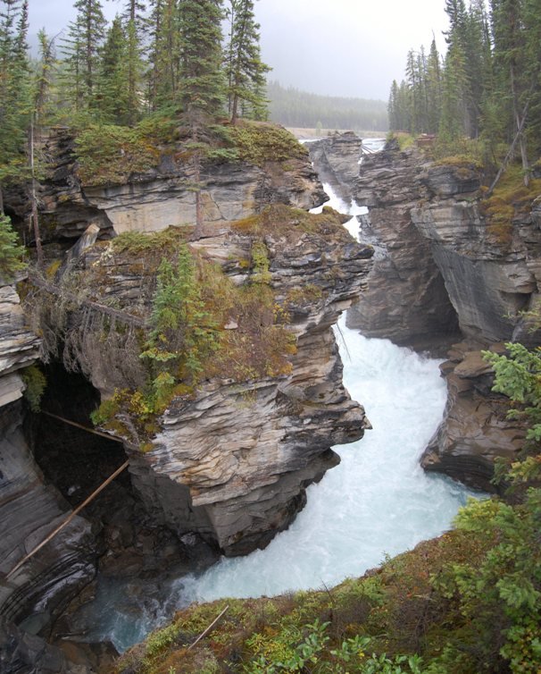 Athabasca Falls Setpember 2008 by Peter Bernard