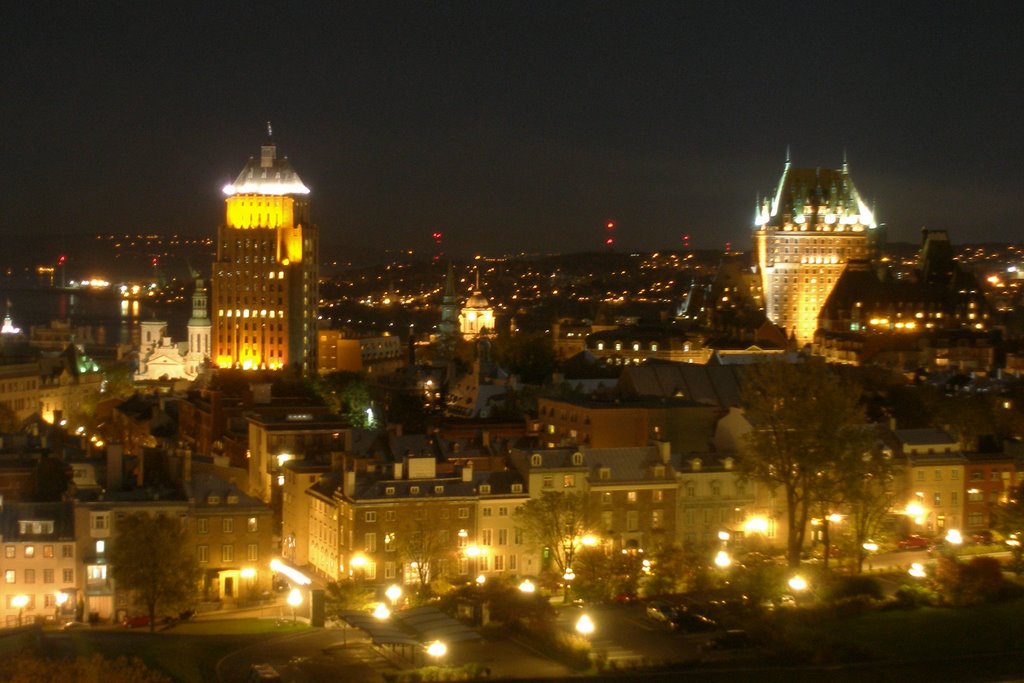 Quebec City at Night by Demi