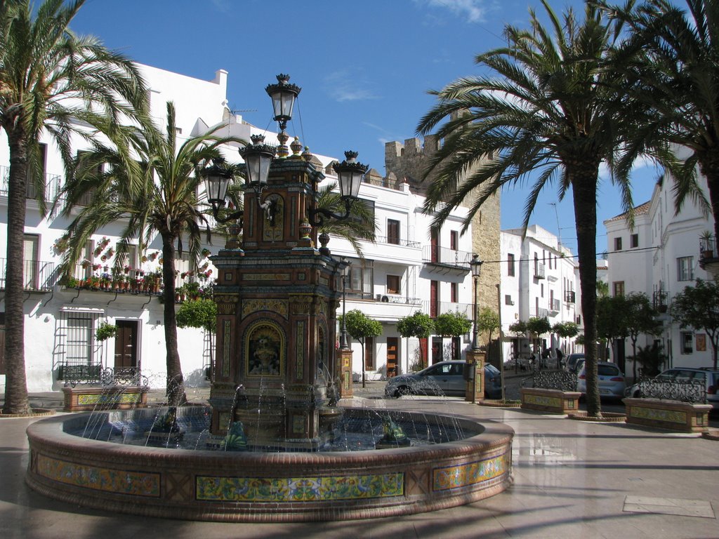 VEJER DE LA FRONTERA Andalucia SPAIN Espana Fountain by Günter König