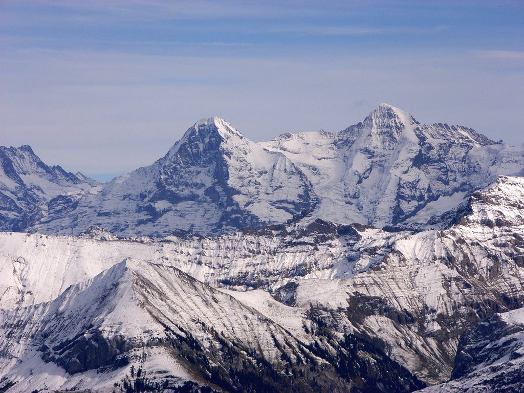 Auf dem Niesen - Blick zum Eiger by Walter Brunner