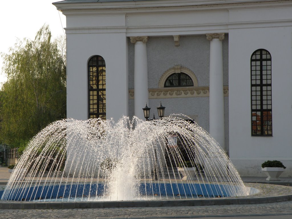 Đakovo, fontana ispred crkve Svih Svetih by Tomislav Vukovic