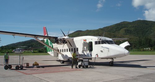 Air Seychelles Short 360 in Praslin airport by IPAAT