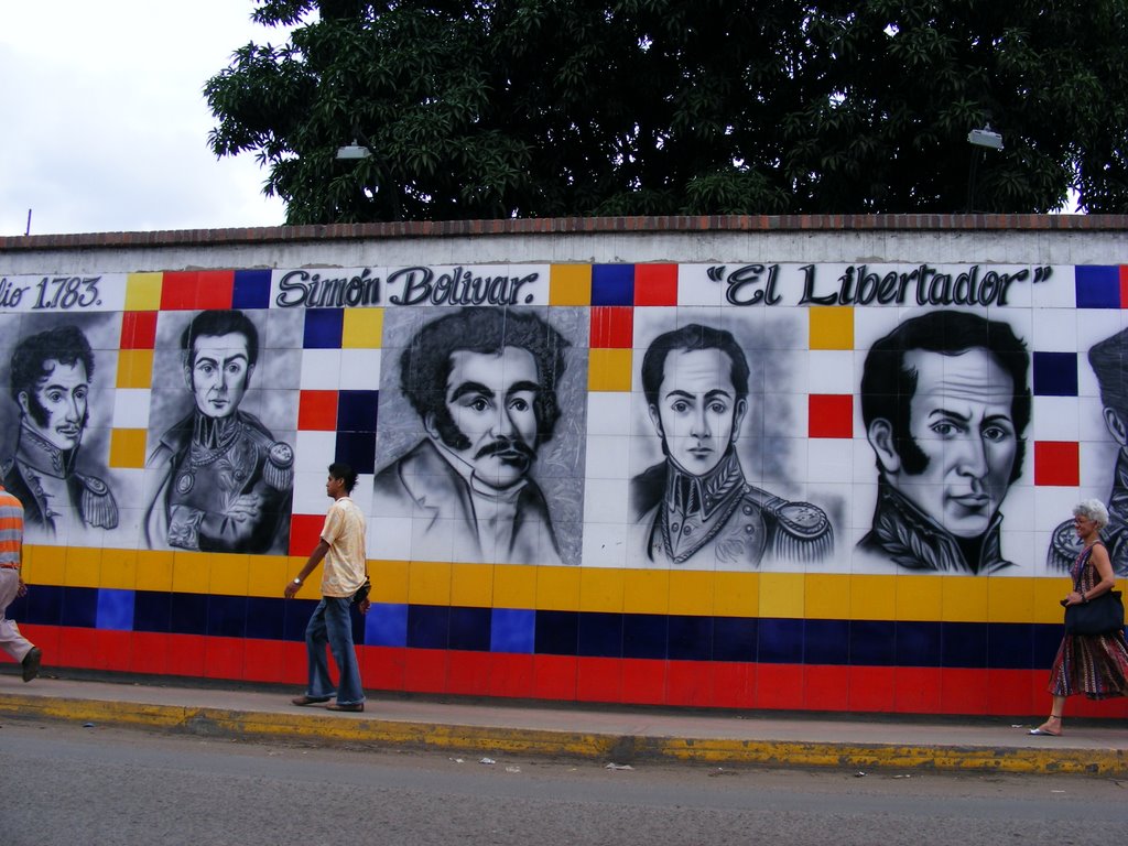 Mural: "El Libertador", Puente Internacional Simón Bolívar, (Frontera) by cop1t4 | carolina_peraza