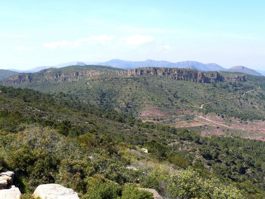 Vista hacia las peñas de guaita by Juan Devis