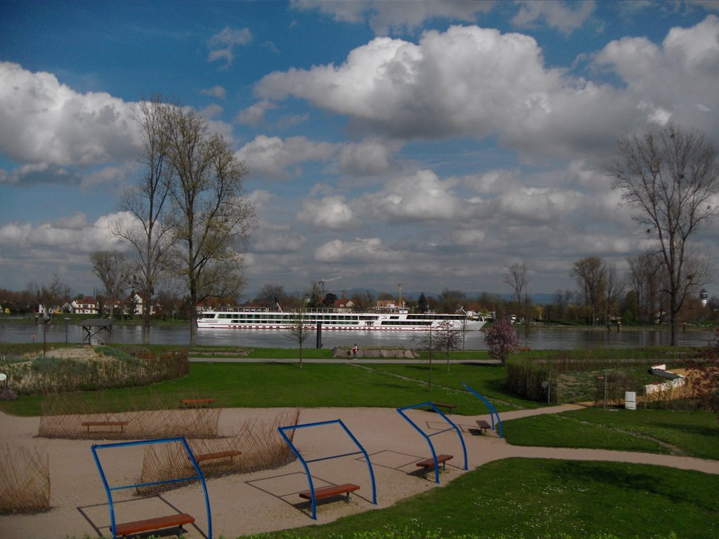 On the Rhine near Strasbourg by Pete Stones