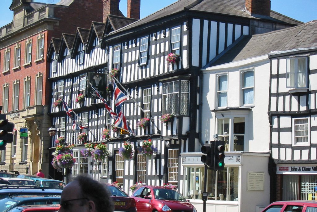 The Feathers Hotel (Elizabethan coaching inn), Ledbury High Street, Herefordshire, UK by David Ian Wilson