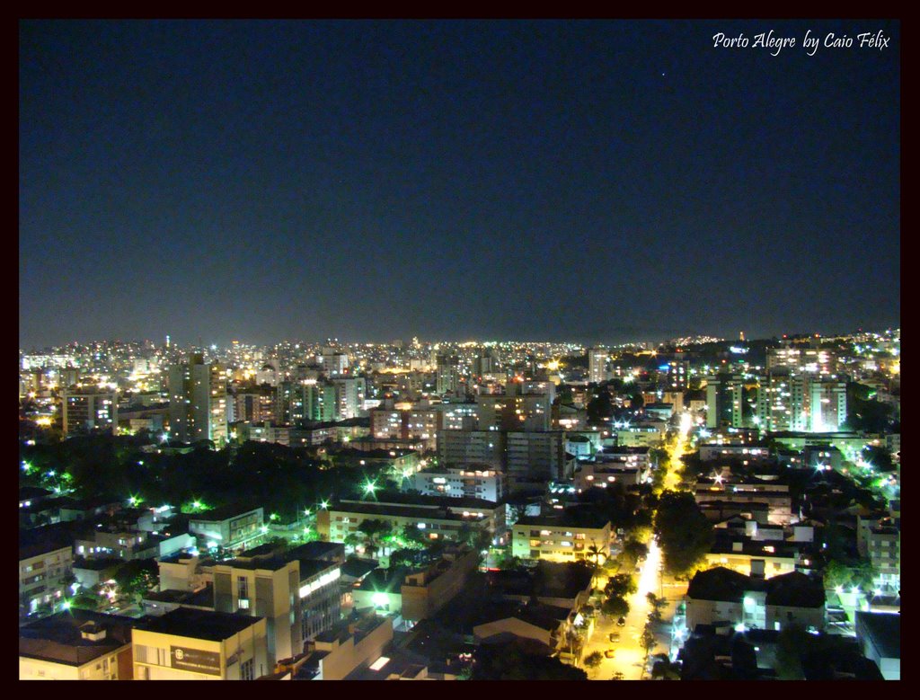 Porto Alegre in the night by CaioFelix