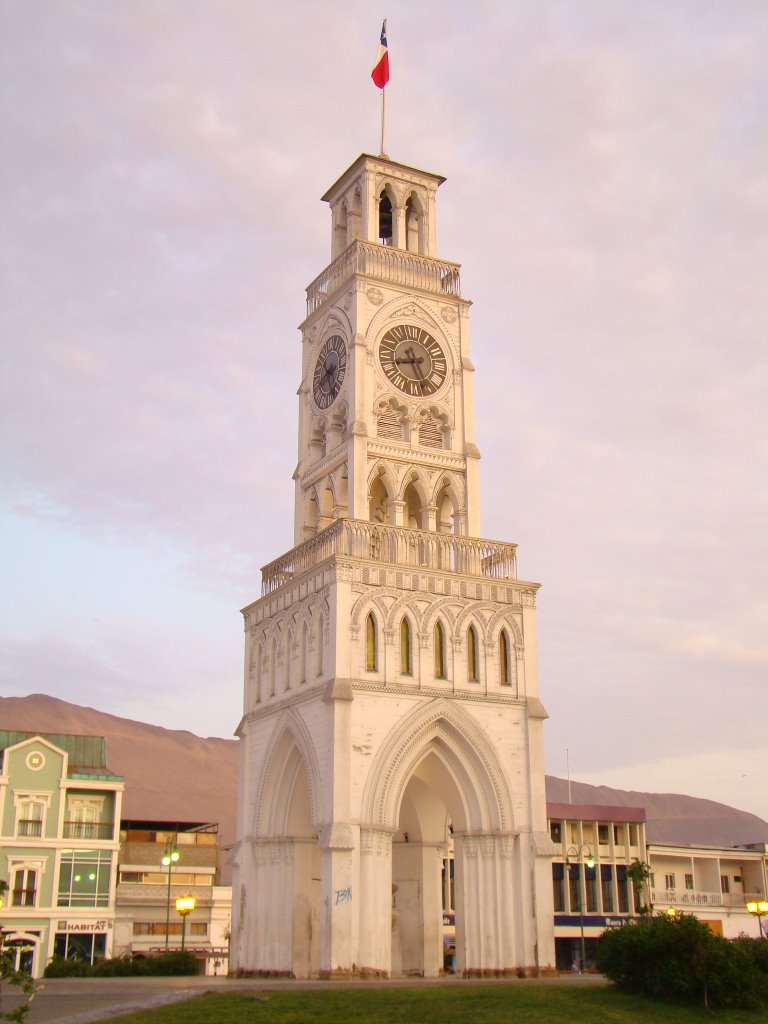 Torre del Reloj Plaza Arturo Prat Iquique Chile by GFRASSON