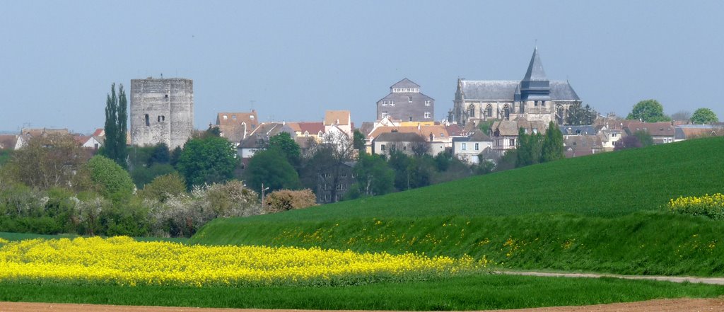 Panorama sur le centre d'Houdan by kleretnet