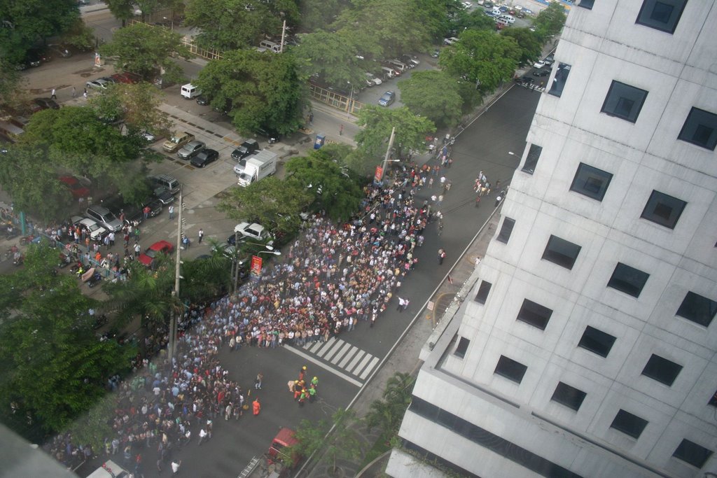 Fire Drill at Tektite Towers by Oliver Gianan