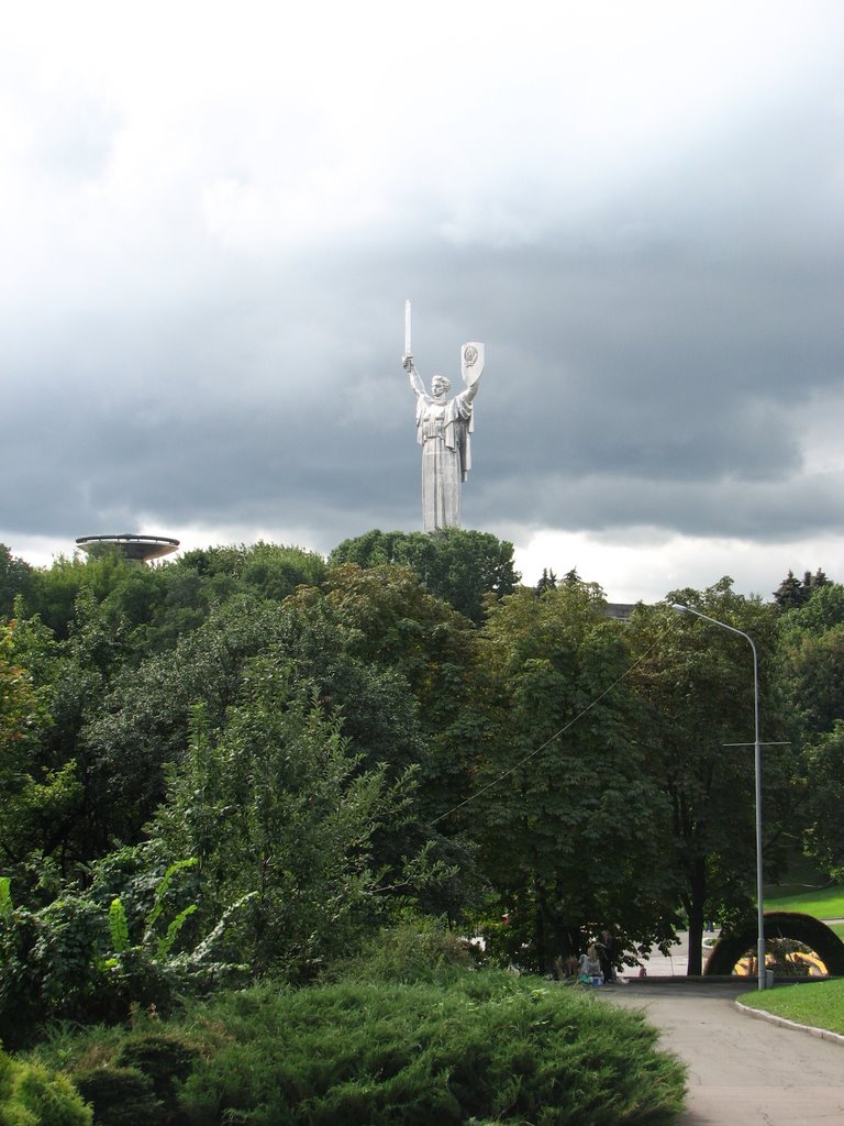 Motherland Statue at the WWII Museum in Kiev by Igor Golovach